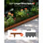Bordure de jardin en acier 10 paquets 40 x 4,5 po bordure de jardin résistante aux intempéries