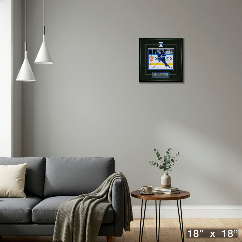 «Maple Marfs», plaque et épinglette encadrée de Mitch Marner