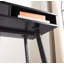 Bureau Mid-Century avec ports USB et prise de courant, bureau d'écriture moderne avec tiroirs, bureau d'ordinateur multifonctionnel -1299939340