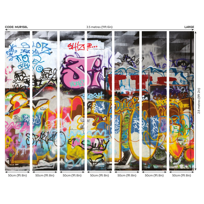 Davisboro Matte Wall Mural, 280cm L x 350cm W