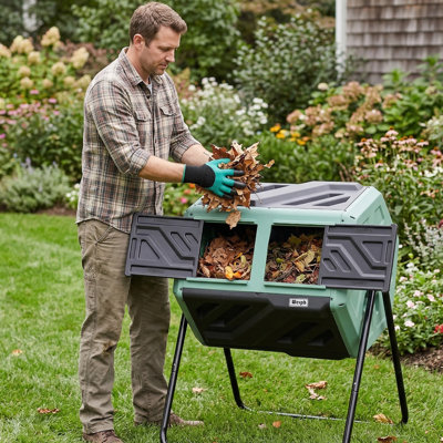 Bac à compost à deux chambres de 43 gallons Werph