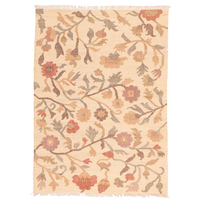 Palas Denizli Cream Kilim 5'4" x 7'6"