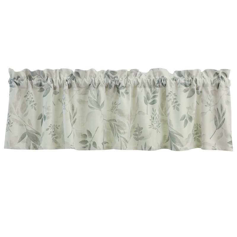 Cotton Floral Tailored Window Valance