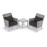 Argento and Travira Outdoor 3 - Piece Conversation Set