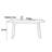 Modern Solid Wood & Slate Rectangular Dining Table-429000079