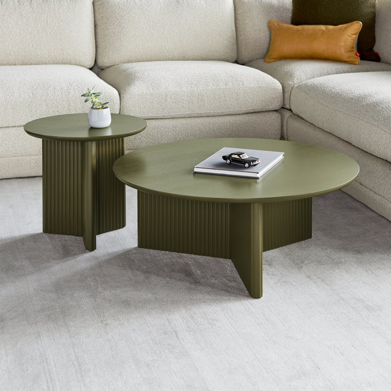 Odeon End Table, Olive