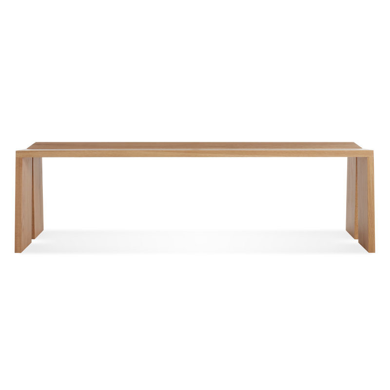 Amicable Solid Wood Dining Bench, 17.5" H x 60" W  x 17.1" D, White Oak