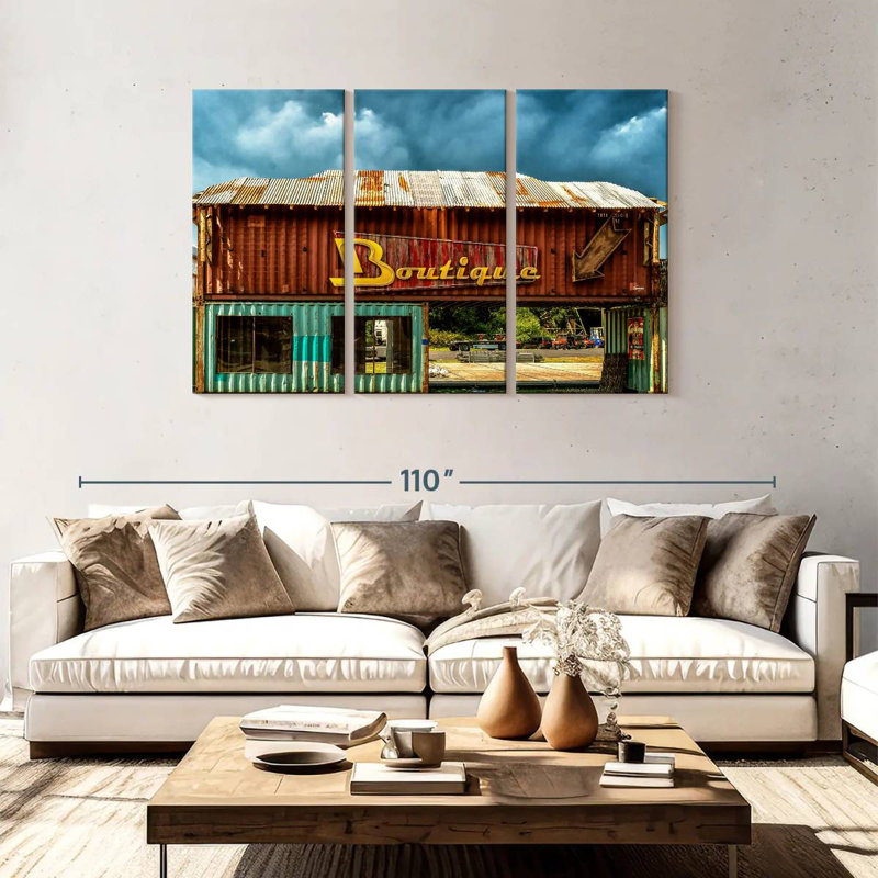 Boutique de contenants Lelar Western, H 48 po x l 74 po