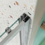 Porte de douche coulissante de 56 à 60 po x H 72 po avec porte en verre trempé de 1/4 po-114613318