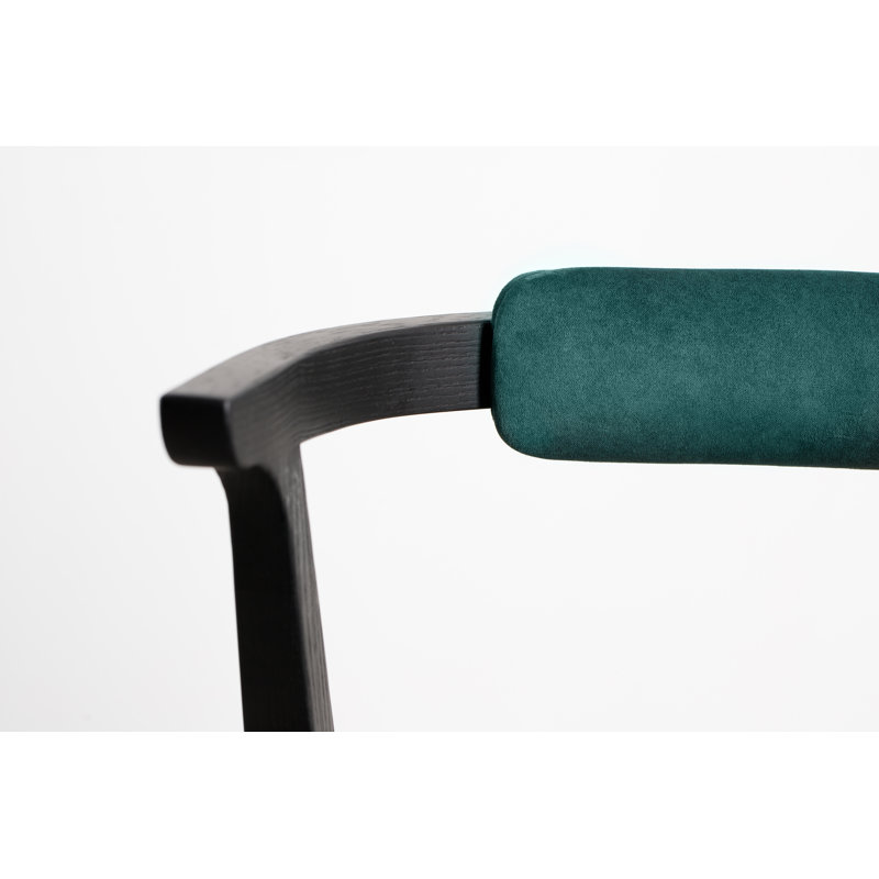 Ellis Dining Chair, Green, Black