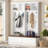 [Assembly Video] Farmhouse 4-In-1 Hall Tree With Wood Grain Bench-1998237384