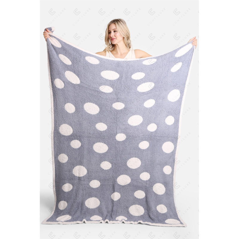 Leopard Pattern Luxury Soft Throw Blanket, Blue