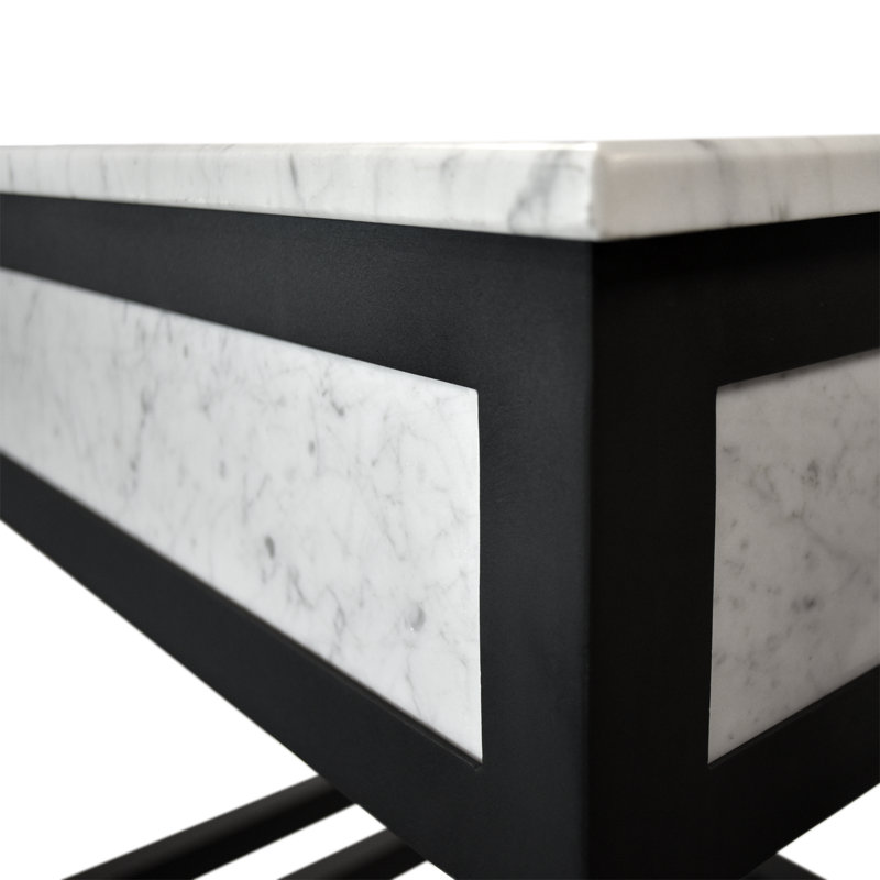 Cuzco 36" Single Bathroom Vanity Base Only, Carrera Marble