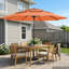 Parasol de patio de 10 pi - Parasol à 3 niveaux avec inclinaison à bouton-poussoir et manivelle facile à ouvrir - Parasol d'extérieur pour terrasse, jardin ou piscine par Pure Garden (rouille)-1373951352