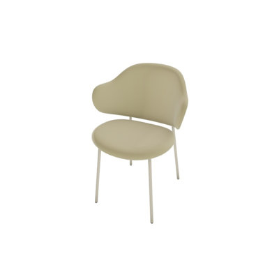 Holly Upholstered Armchair with Metal Frame