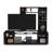 Entertainment Center, Six External Shelves, Double Door Cabinet, Storage Spaces For TV´S Up 37"