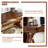53.15"Brown Retro Rectangle Solid Wood Writing Desk,3-drawer-2079779791