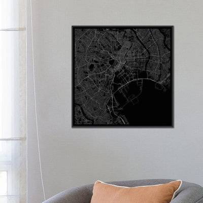 " Tokyo Urban Roadway Map (Black) " by Urbanmap