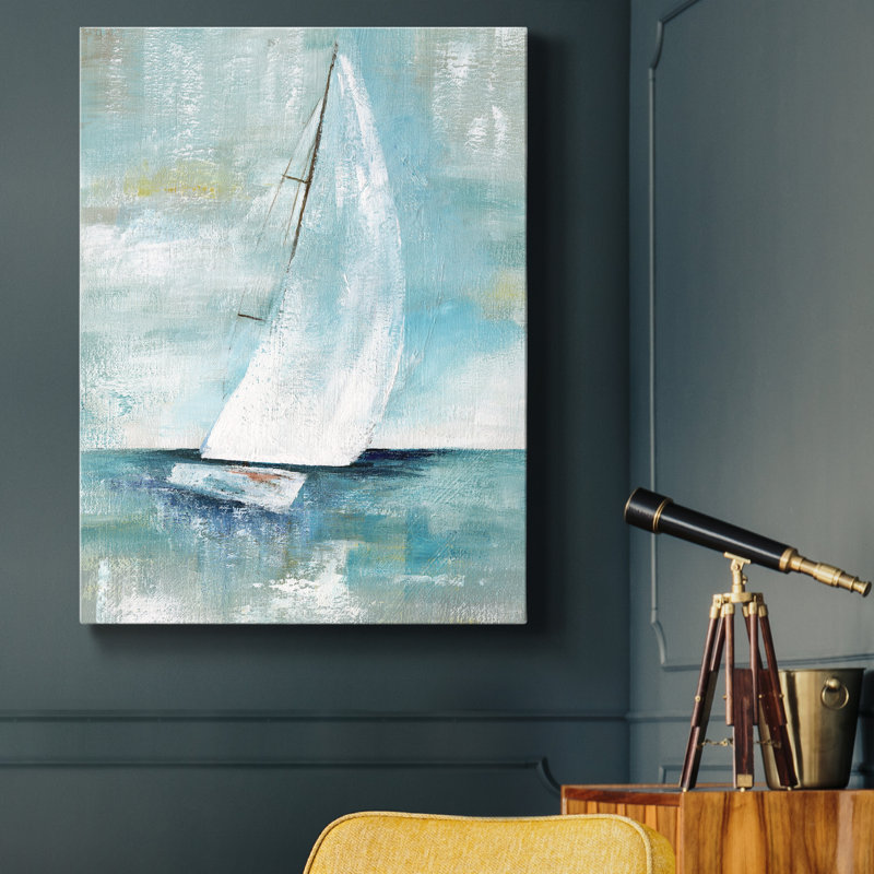 «Come Sailing I» par J Paul, reproduction d'art sur toile tendue, H 48 po x l 36 po x P 1 po
