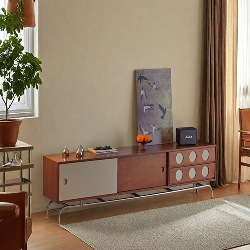 Meuble télé de style rétro et simple, H 20,47 po x L 59,05 po x l 15,74 po
