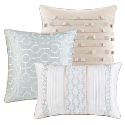 7 Piece Comforter Set Aqua