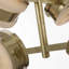 Kelly Wearstler Melange 25" Multi-Positional Semi-Flush Chandelier in Bronze with Alabaster-1683909970