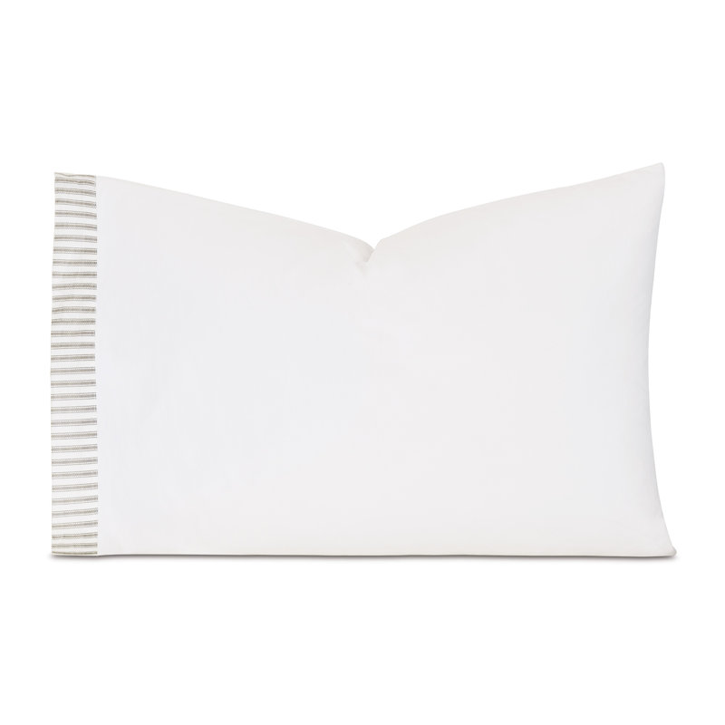 Blass Ticking Pillow Case, Standard Pillowcase, Fawn
