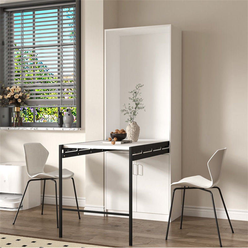 Large Fold-Out Convertible Writing Table For Space Saving And Multi-Function Use