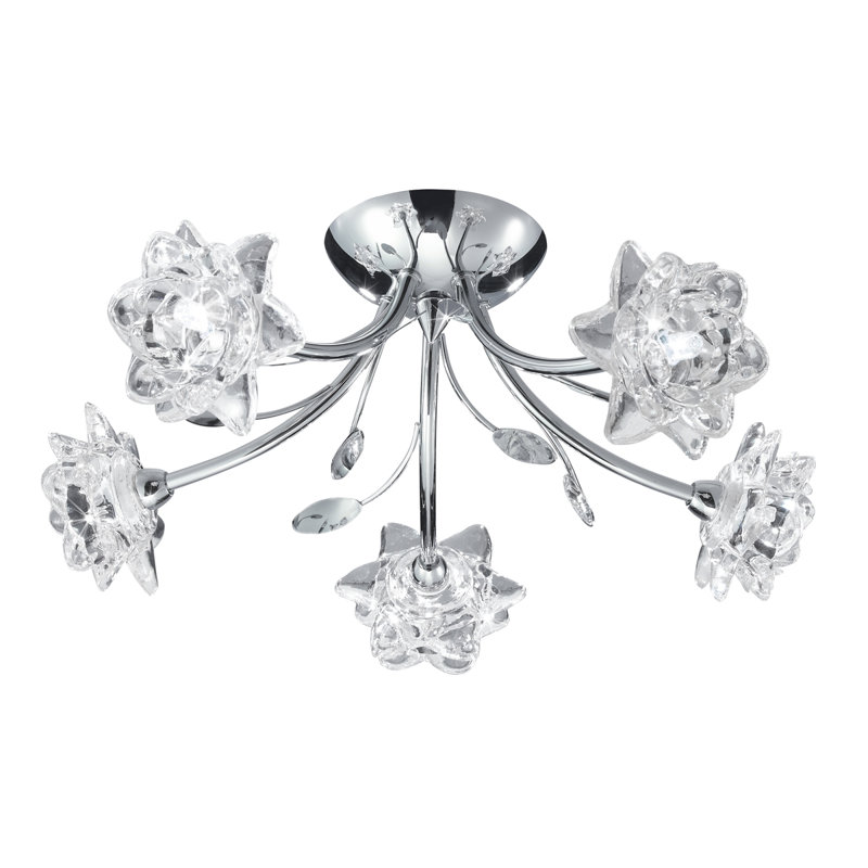 Chaffins Glass Semi Flush Mount