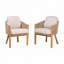 Fauteuil d'extérieur en bois d'acacia