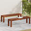 Banc de patio 61,75 po (ensemble de 2)