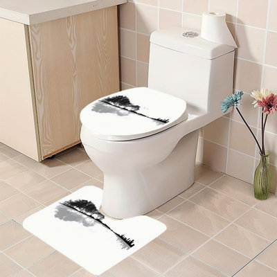 Ensemble de tapis de bain 2 pièces corail et poisson clown pour la douche