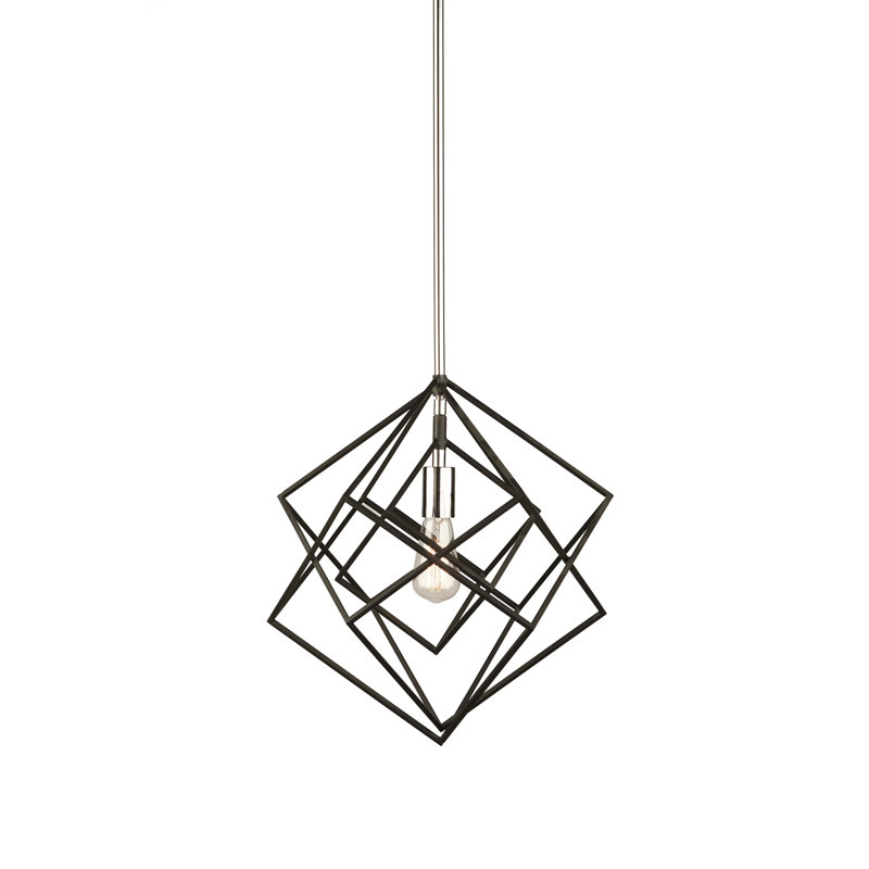 Luminaire suspendu géométrique 1 lumière Artistry, Or