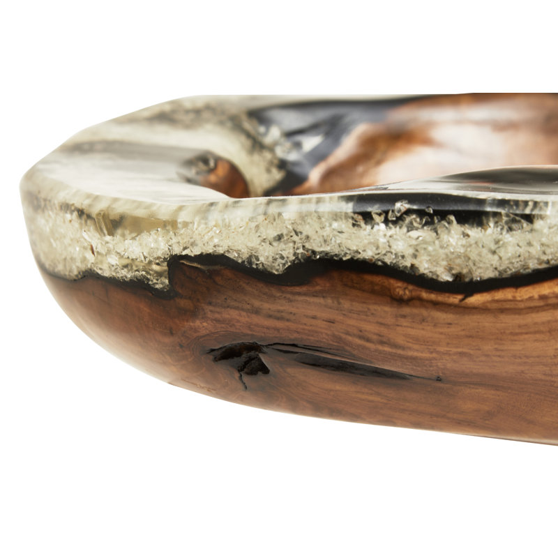 Solid Wood Decorative Bowl