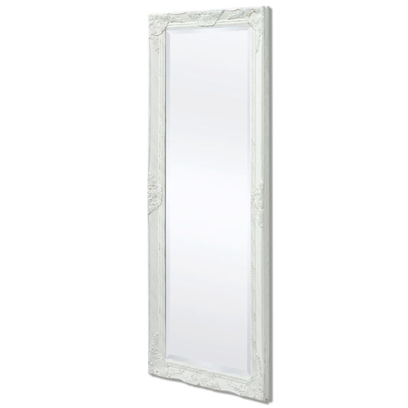 Blanche Full Length Mirror, 100cm H x 50cm W, White