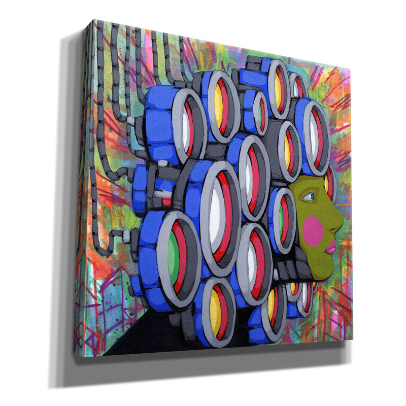 Sur toile, H 18 po x l 18 po x P 0,75 po