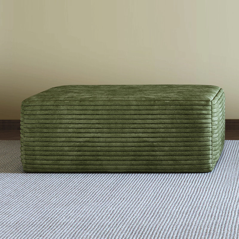 Modern Ottoman For Living Room, Green
