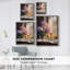 Reproduction encadrée FLORAL Series DCCLxxxx - bois massif-614213068