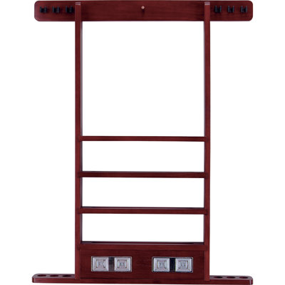Action WRSC Deluxe 6-Pool Cue Wall Rack - Wine