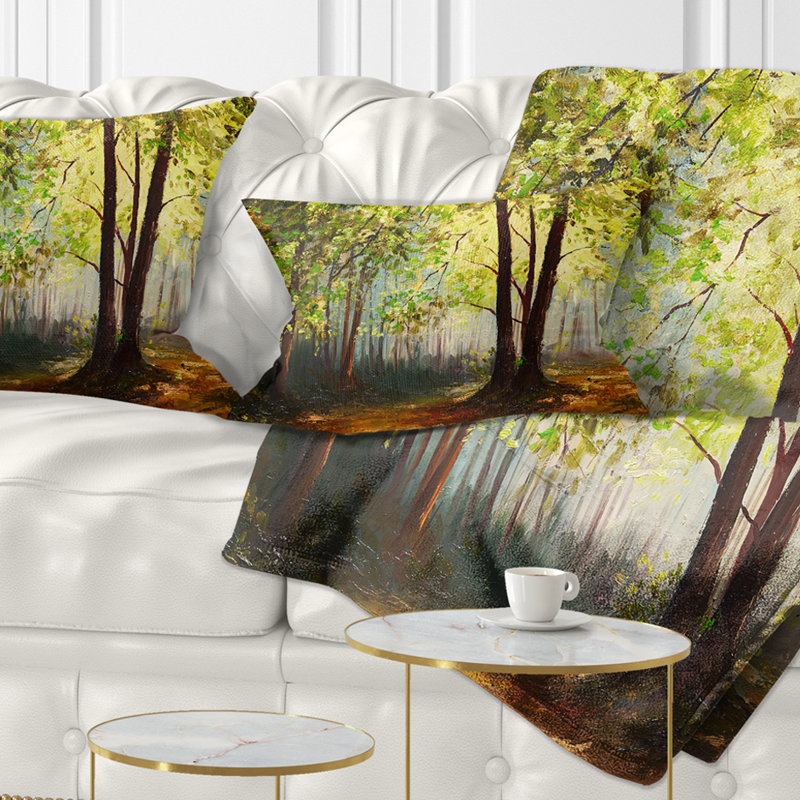 Landscape Reversible Throw Pillow