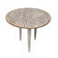 Table d'appoint ronde en bois de manguier Artisan