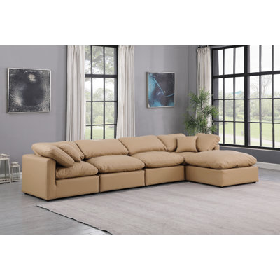 Canapé modulaire en similicuir 5 pièces Itala