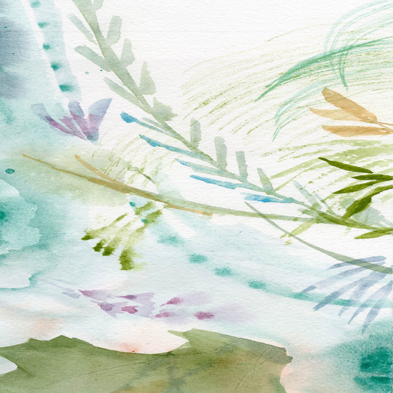 Ensemble de housse de couette pour grand lit DiaNoche en microfibre par Sheila Golden - fleurs bleu sarcelle