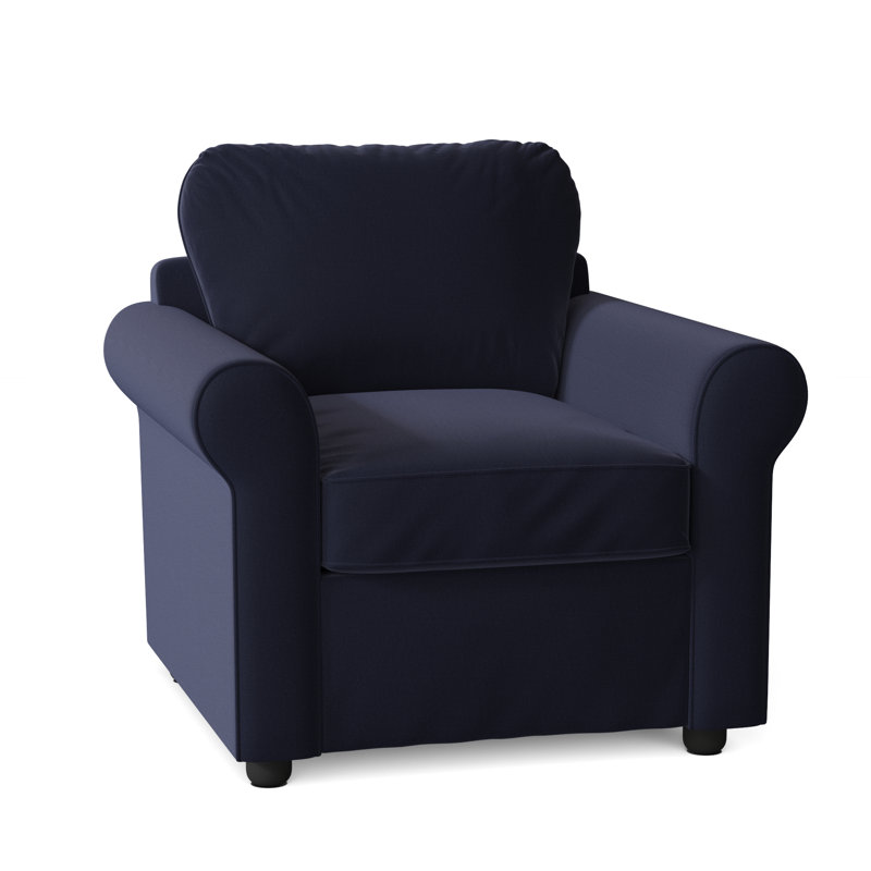 Fauteuil rembourré Warrington, Toile bleu marine Sunbrella®