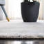 Tapis gris / ivoire en laine / viscose touffeté à la main Dendron-302583947