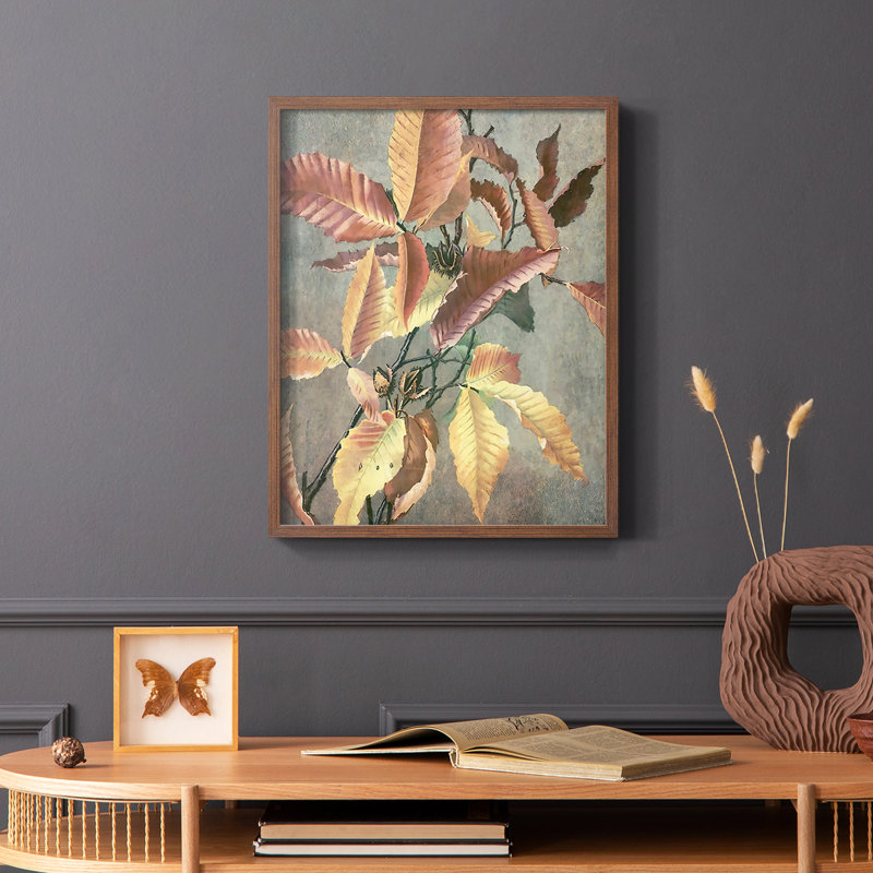 «Autumn antique I», reproduction encadrée - bois massif, Brun, H 14 po x l 11 po