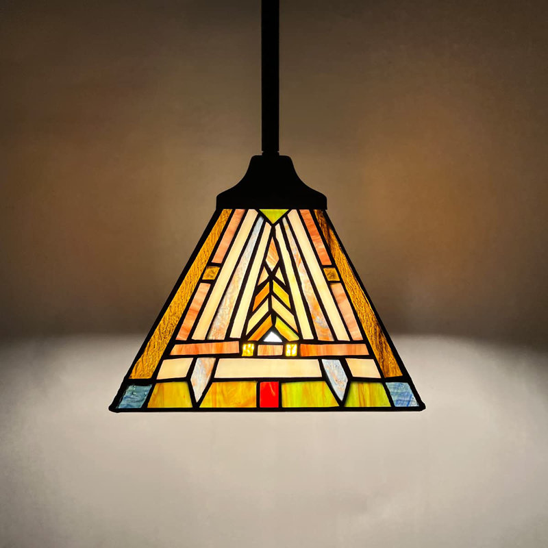 Mini-luminaire suspendu 1 lumière Tiffany