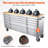 72" Heavy Duty Mobile Tool Chest with Workbench, 15-Drawer Rolling Tool Cabinet for Garage Workshop