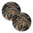 The Haings Round Beaded Placemats Set with Abstract Swirl Pattern for Luxury Dining Table Christmas Decor-98272006
