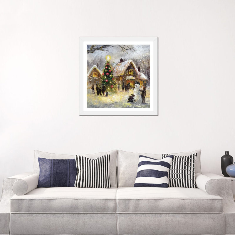 Impression arbre par Jim Mitchell-impression, Papier encadré blanc, H 24 po x l 24 po x p 1 po